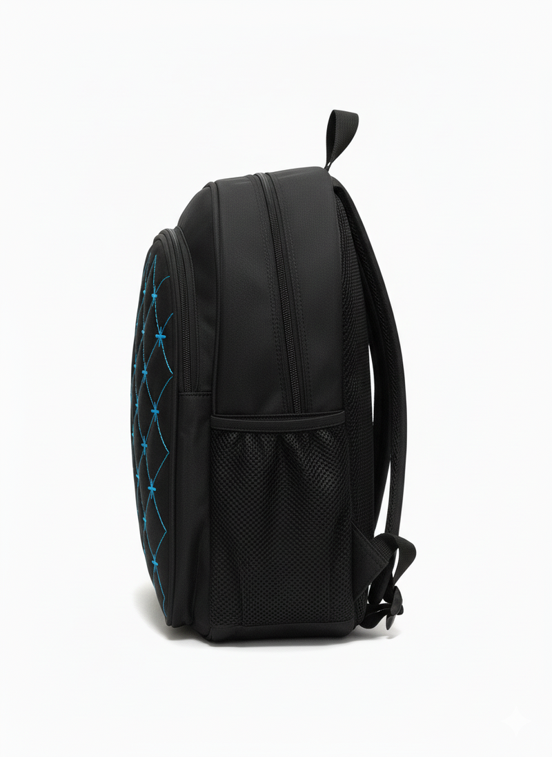 Midnight Blue Stitch Puff Backpack