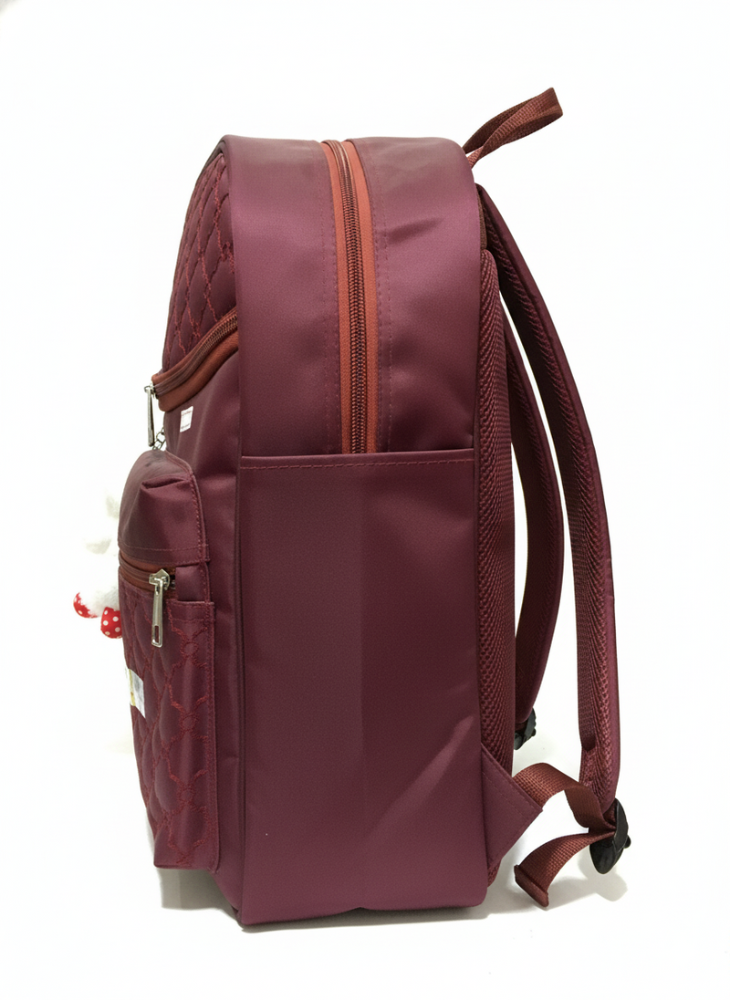 Classic Maroon Charm Bag