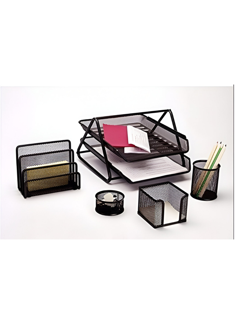 5-Piece Mesh Desk Organizer